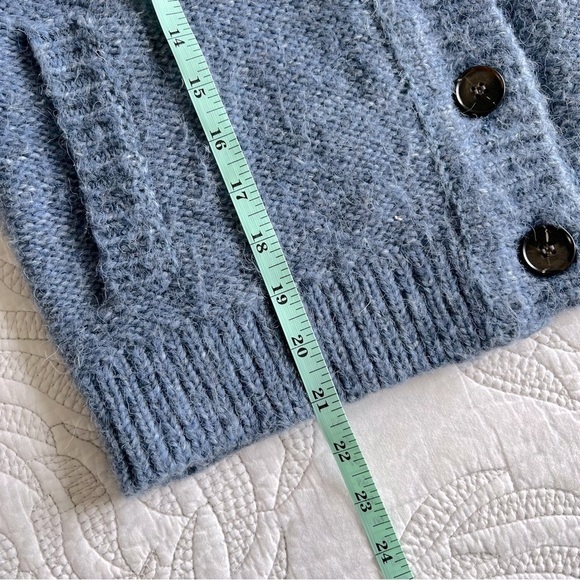 The GREAT - Shrunken Hearth Cardigan - Salt Water Blue - Picture 15 of 15